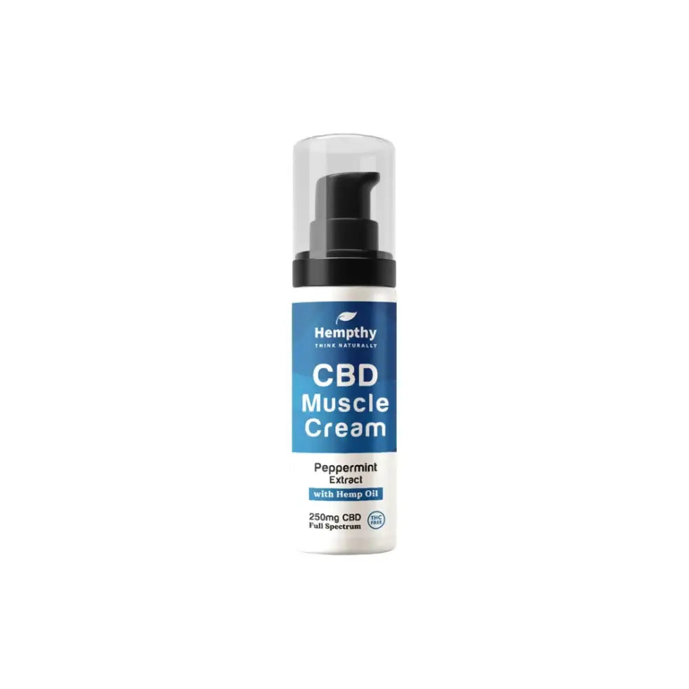 Hempthy 250mg Broad Spectrum CBD Muscle Cream - 50g - CBD Products