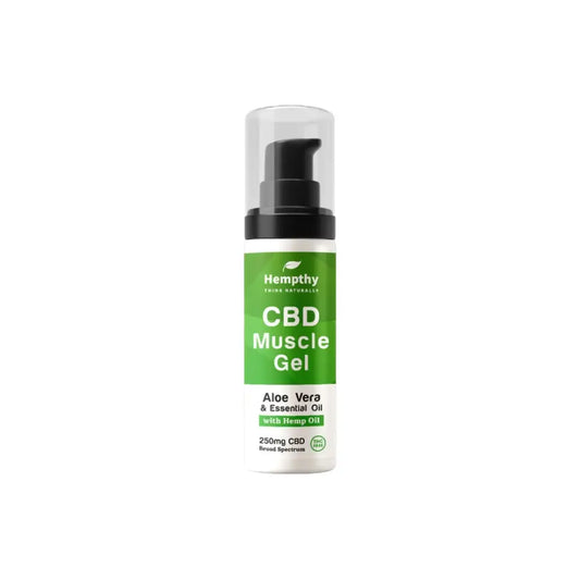 Hempthy 250mg Broad Spectrum CBD Muscle Gel - 50g - CBD Products