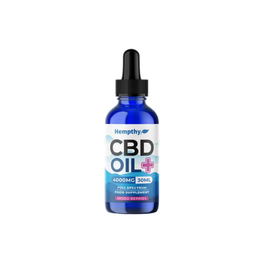 Hempthy 4000mg CBD Oil Full Spectrum Food Supplement Mixed Berries - 30ml - CBD Products