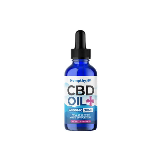 Hempthy 4000mg CBD Oil Full Spectrum Food Supplement Mixed Berries - 30ml - CBD Products