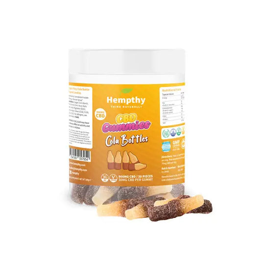 Hempthy 900mg CBD Cola Bottles - 30 pieces - CBD Products