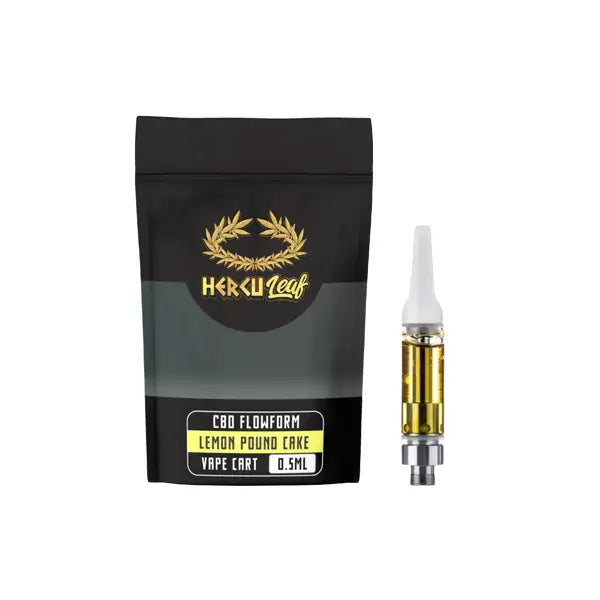 HercuLeaf 450mg CBD Vape Cartridge 0.5ml - Lemon Pound Cake - CBD Products
