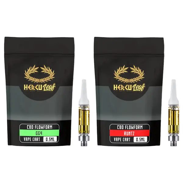 HercuLeaf 450mg CBD Vape Cartridge 0.5ml - CBD Products