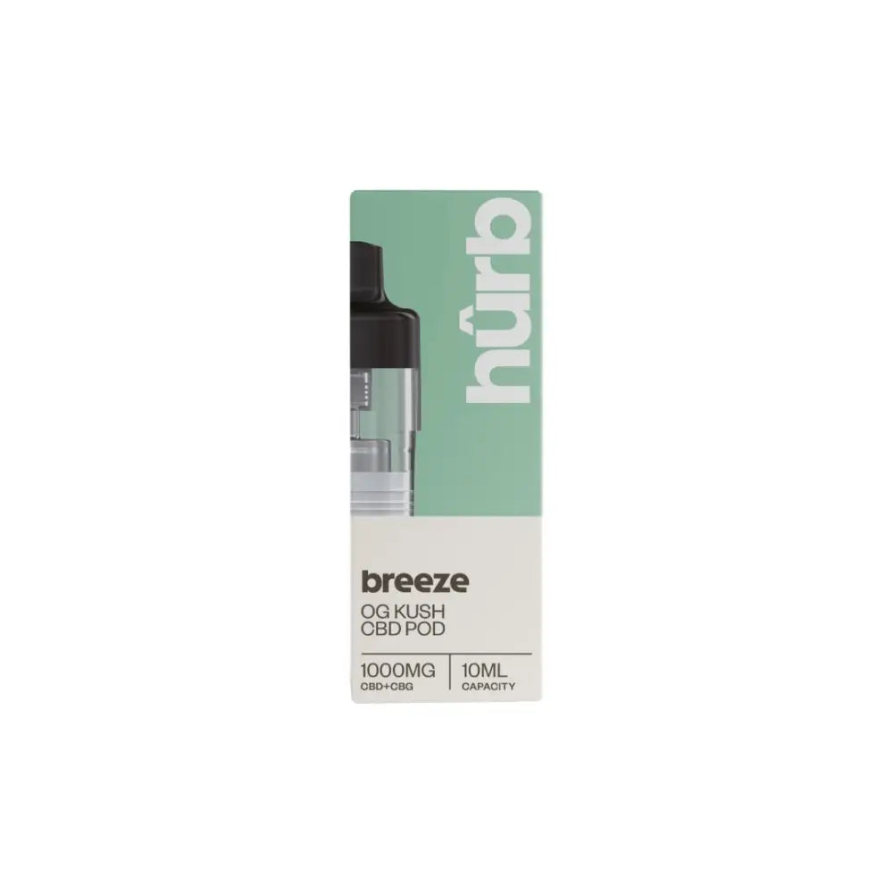 Hurb Breeze CBD 1000mg Pre-filled Pod 10ml - CBD Products