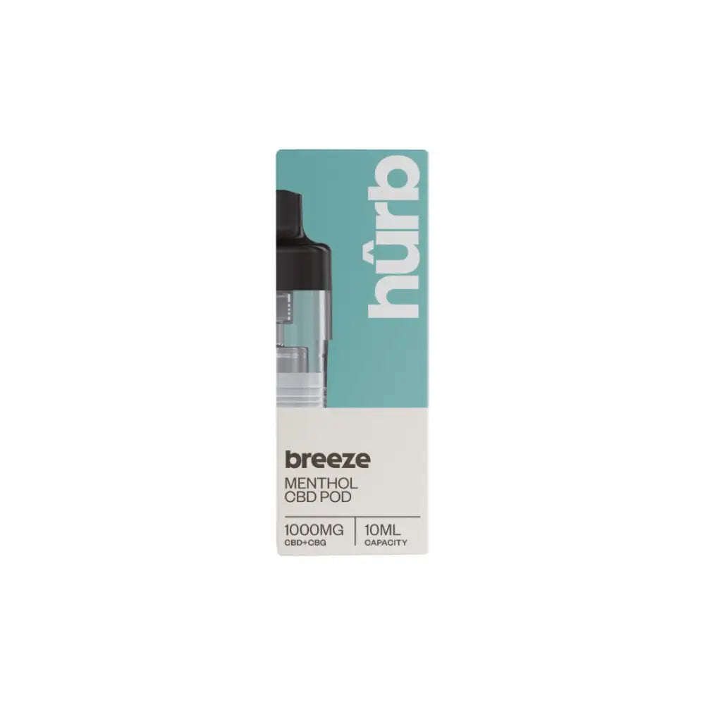 Hurb Breeze CBD 1000mg Pre-filled Pod 10ml - CBD Products