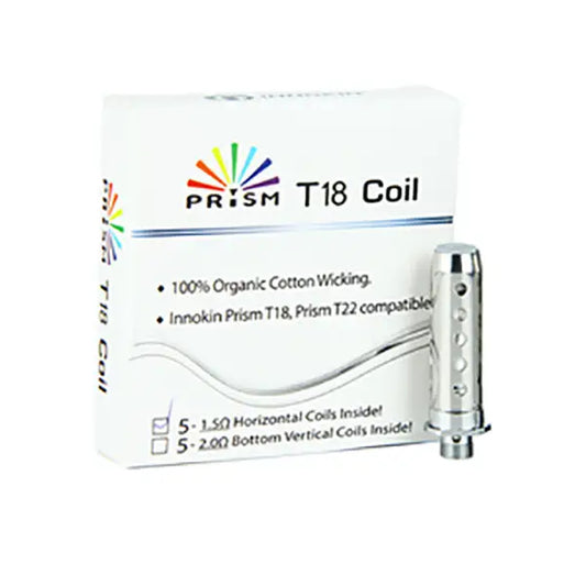 Innokin Prism T18 1.5/2.0/ Ohm Coils - 1.5 Ohm - Vaping Products
