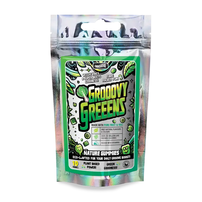Innooova Grooovy Greeens Gummies Trial Pack - 10 Gummies - Nootropics & Supplements