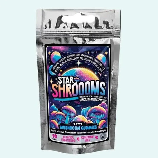Innooova Starshroooms Nootropic + Adaptagenic Mushroom Gummies Full Pack - 10 Gummies - Fulfilment