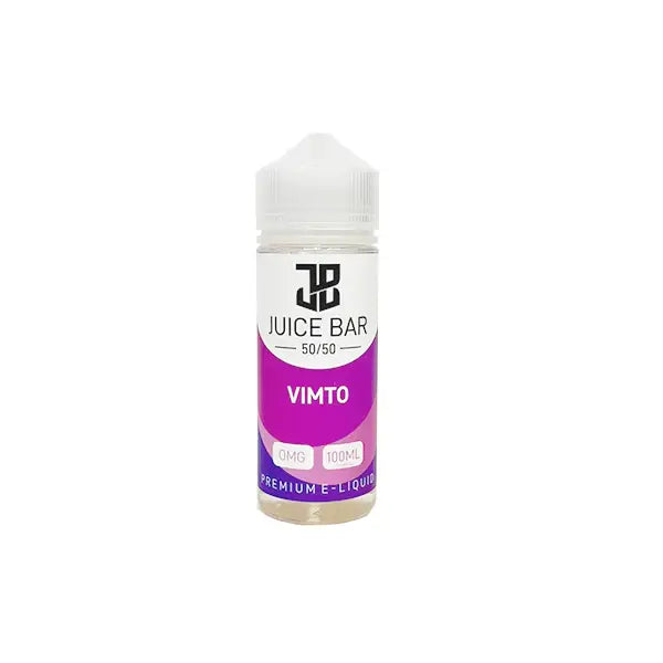 Juice Bar 100ml Shortfill 0mg (50VG/50PG) - Vaping Products