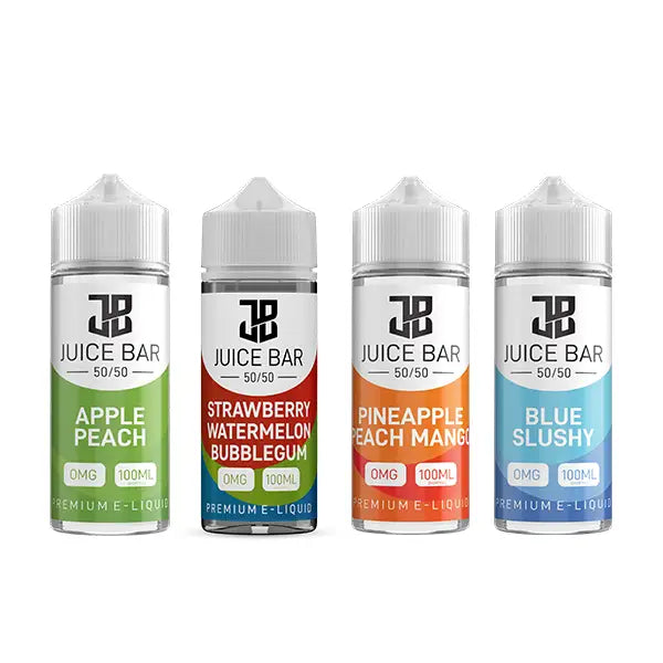 Juice Bar 100ml Shortfill 0mg (50VG/50PG) - Vaping Products