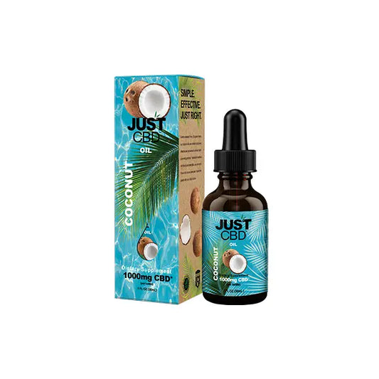 Just CBD 1000mg Coconut Oil Tincture - 30ml - CBD Products