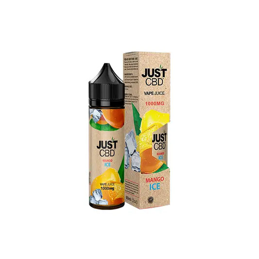 Just CBD 1500mg Vape Juice - 60ml - Mango Ice - CBD Products