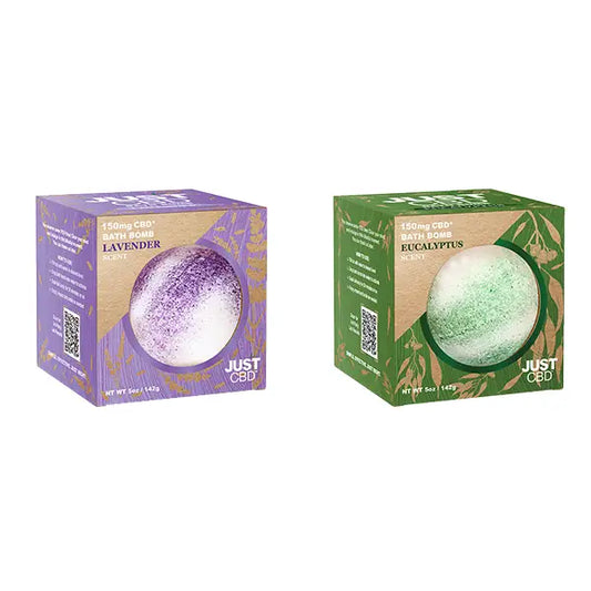 Just CBD 150mg Bath Bombs - 142g - Lavender - CBD Products