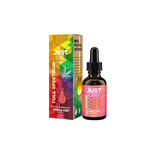 Just CBD 250mg Full Spectrum Tincture - 30ml - CBD Products