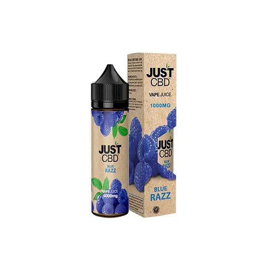 Just CBD 500mg Vape Juice - 60ml - Blue Razz - CBD Products