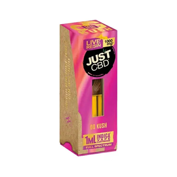Just CBD Full Spectrum Live Resin 1000mg Signature Cartridges - 1ml - OG Kush - CBD Products