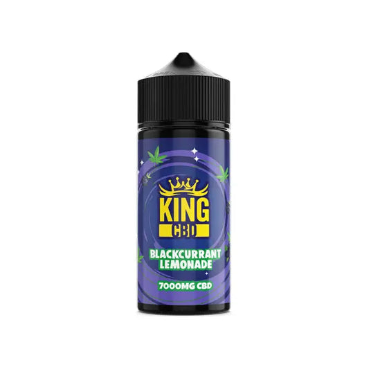 King CBD 7000mg CBD E-liquid 120ml (BUY 1 GET 1 FREE) - Blackcurrant Lemonade - Vaping Products