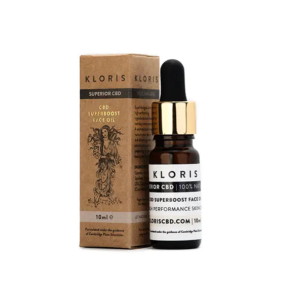 Kloris 2% CBD Superboost Face Oil with Dropper for Radiant Skin