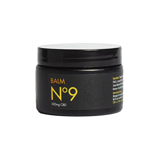 Black jar of Legacy 369 300mg CBD Balm Nº 9 Balm for soothing relief