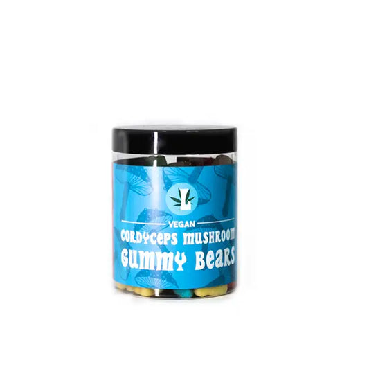 Loxa Cordyceps Vegan Mushroom Gummy Bears 8000mg - 400g Tub - Nootropics & Supplements