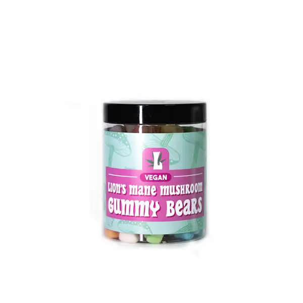 Loxa Lions Mane Vegan Mushroom Gummy Bears 8000mg - 400g Tub - Nootropics & Supplements