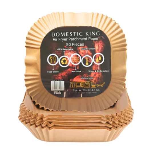 Domestic King 7.9in Air Fryer Parchment Liner Paper 50pcs- DK18087 - The Magic Elf