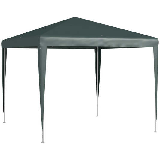 Outsunny Garden Gazebo Marquee Party Tent Wedding Canopy Patio Green 2.7 x 2.7m