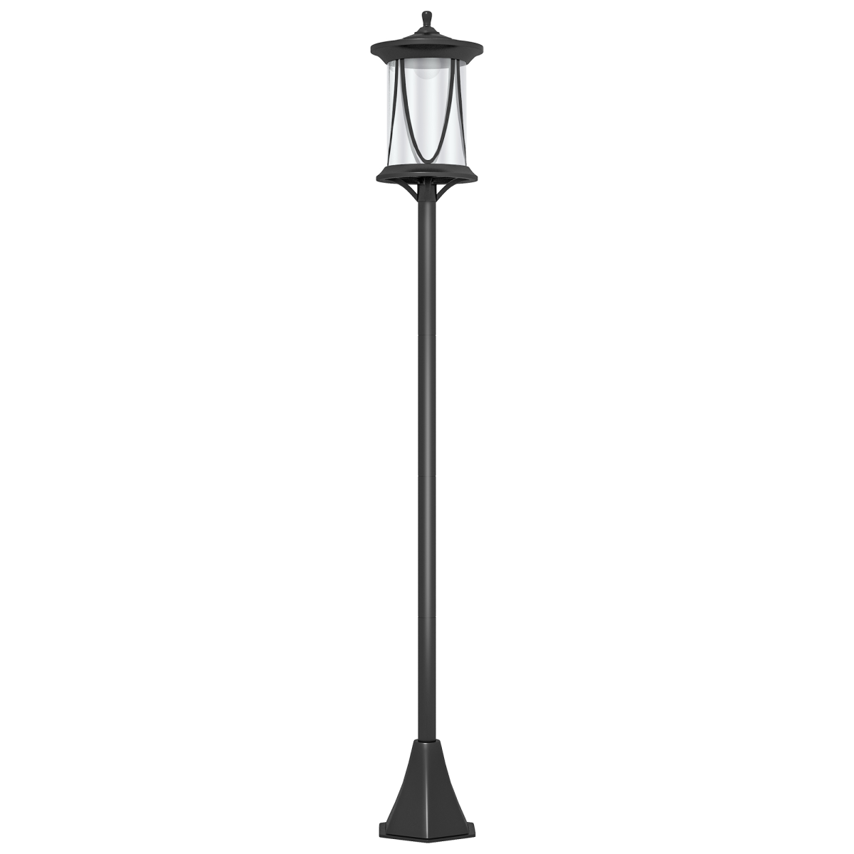 Outsunny 1.3 M LED Outdoor Street Light, Waterproof IP44, Cool White - The Magic Elf