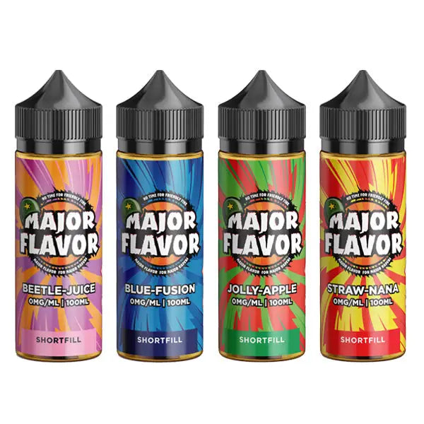 Major Flavor 100ml Shortfill 0mg (70VG/30PG) - Vaping Products