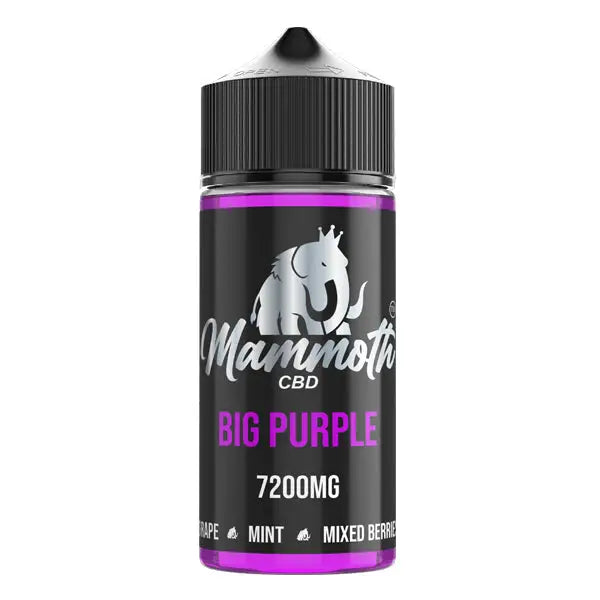 Mammoth CBD 7200mg CBD E-liquid 120ml (30VG/70PG) - Big Purple - CBD Products