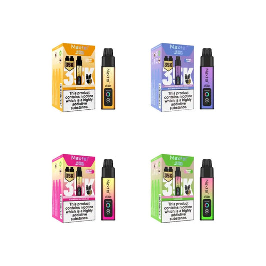 Maxfel Ultra Pro 35k Puffs Prefilled Vape Pod Kit - Blueberry Ice/ Blueberry Sour Raspberry - Vaping Products