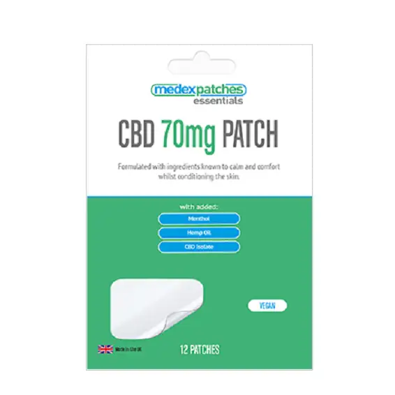 Medex Essentials Extra Strong Transdermal 70mg CBD Patches - 12 Patches - CBD Products