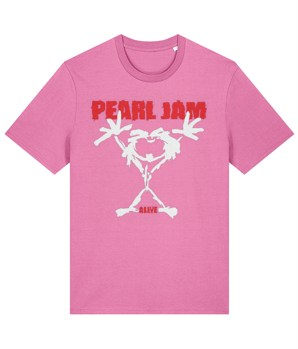 Pearl Jam Alive Stickman T-Shirt | Organic Cotton Band Tee | Classic 90s Grunge Rock Merch