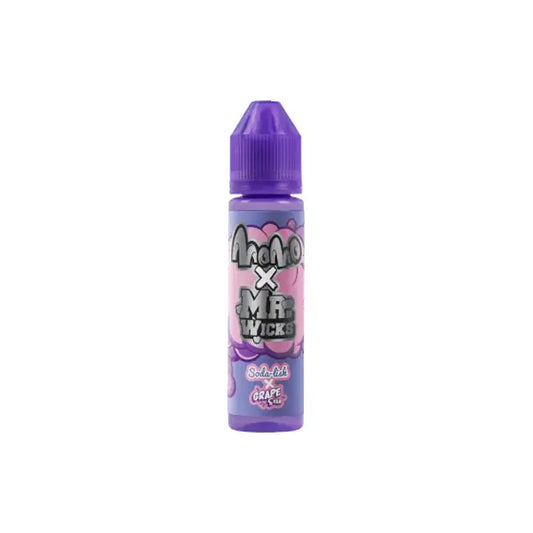 Momo X Mr Wicks 50ml Shortfill 0mg (70VG/30PG) - Soda-lish X Grape Soda - Vaping Products