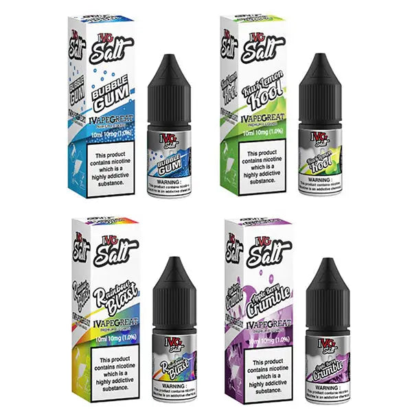 New! I VG Salt 10mg 10ml Nic Salt (50VG/50PG) - Vaping Products