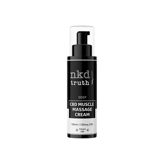 NKD 100mg CBD Deep Muscle Massage Cream - 100ml - CBD Products