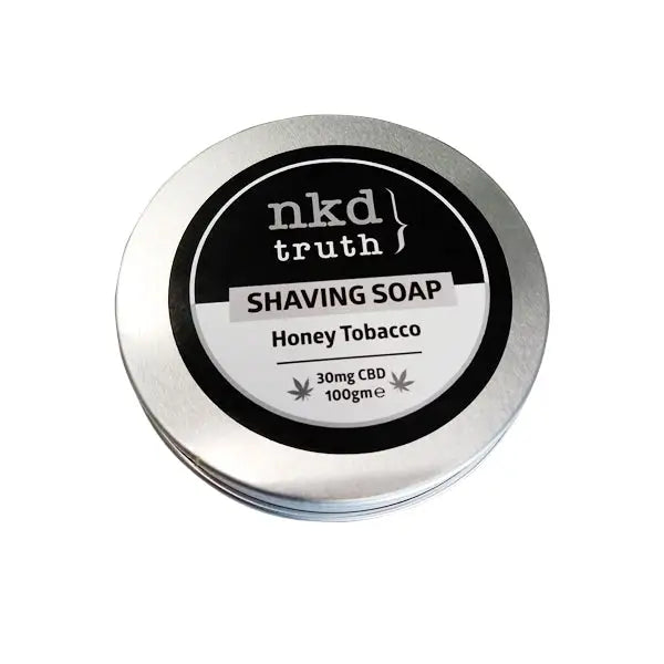 NKD 30mg CBD Speciality Shaving Soap 100g - Honey Tobacco - CBD Products