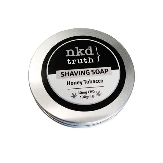 NKD 30mg CBD Speciality Shaving Soap 100g - Honey Tobacco - CBD Products