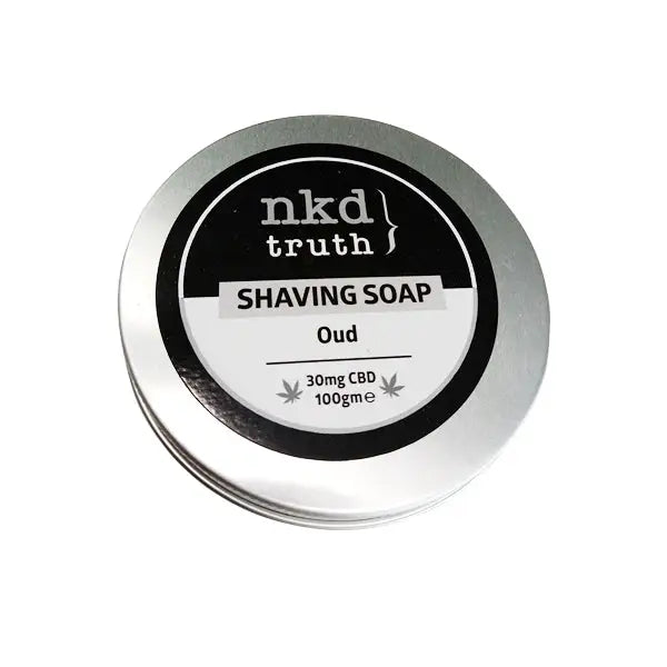 NKD 30mg CBD Speciality Shaving Soap 100g - Oud - CBD Products