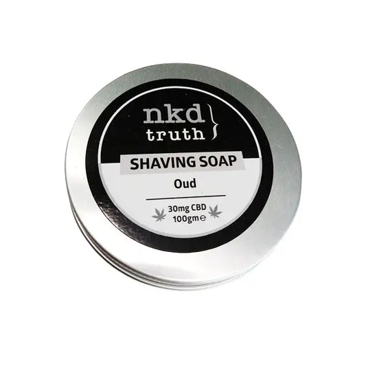 NKD 30mg CBD Speciality Shaving Soap 100g - Oud - CBD Products