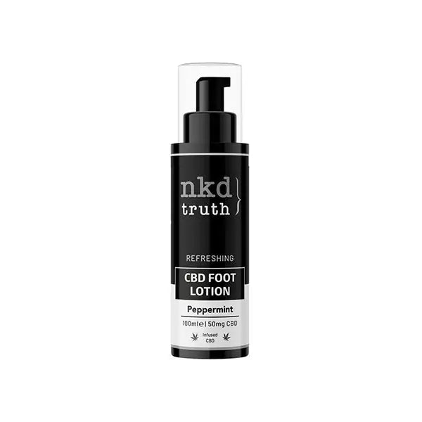 NKD 50mg CBD Peppermint Revitalizing Foot Balm 100ml - CBD Products
