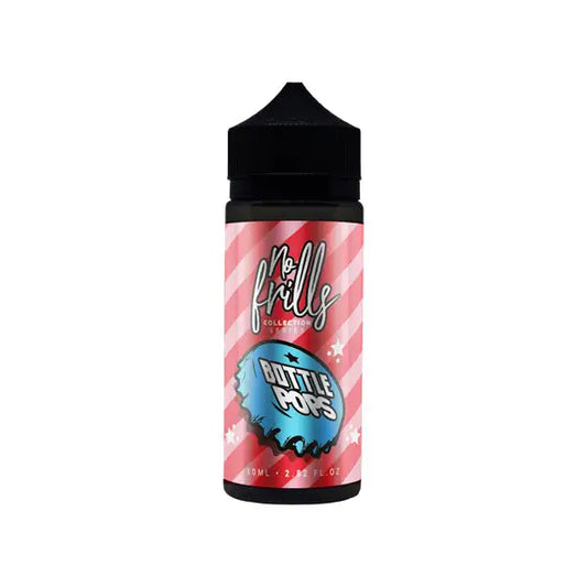 No Frills Collection Bottle Pops 80ml Shortfill 0mg (80VG/20PG) - Redcurrent - Vaping Products