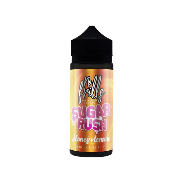 No Frills Collection Sugar Rush 80ml Shortfill 0mg (80VG/20PG) - Honey Lemon - Vaping Products