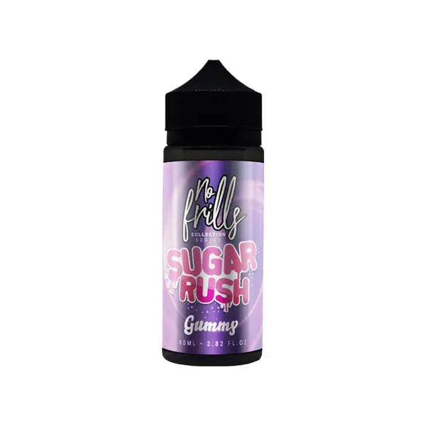 No Frills Collection Sugar Rush 80ml Shortfill 0mg (80VG/20PG) - Vaping Products