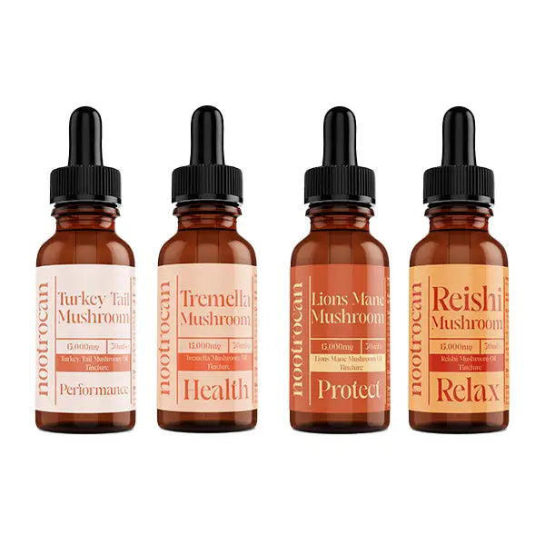 Nootrocan 15000mg Nootropic 50% Mushroom Tincture - 30ml - Nootropics & Supplements