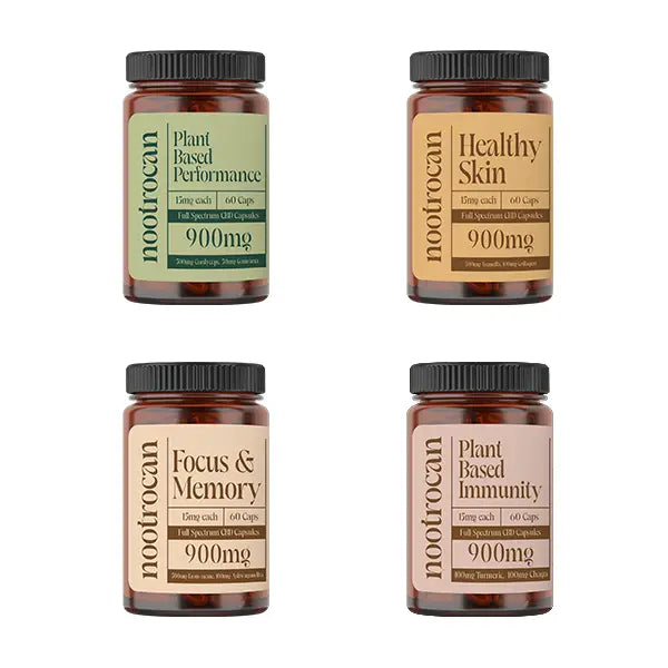 Nootrocan 900mg Full Spectrum CBD Nootropic Capsules - 60 Caps - CBD Products