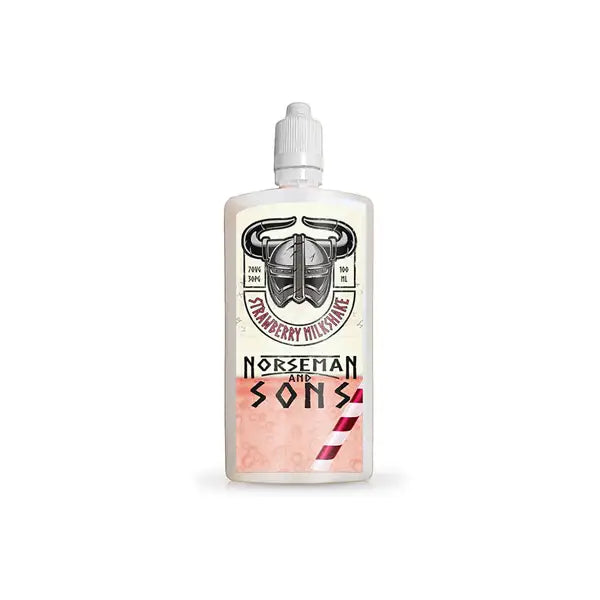 Norsemen 100ml Shortfill Flask Milkshakes 0mg (70VG/30PG) - Vaping Products
