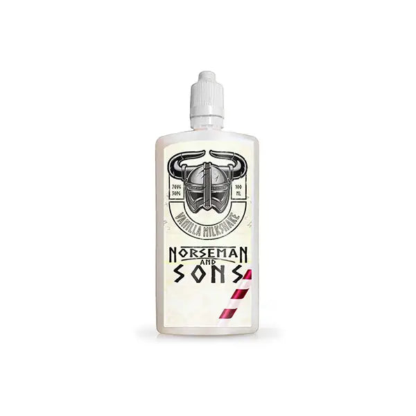 Norsemen 100ml Shortfill Flask Milkshakes 0mg (70VG/30PG) - Vaping Products