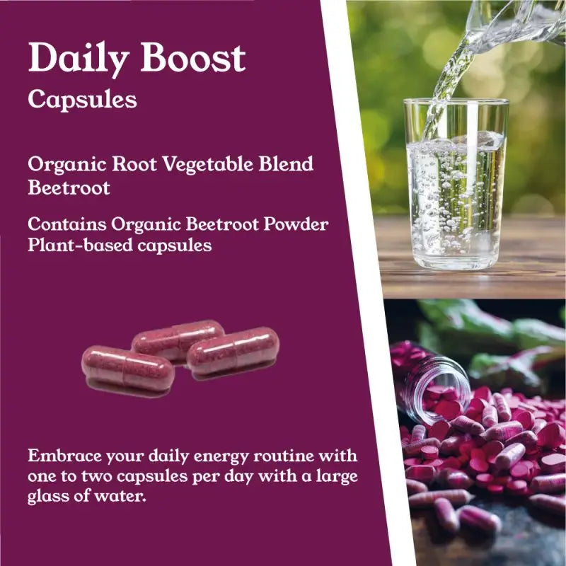 NTURE 1000mg Beetroot Capsules - 60 Caps - Nootropics & Supplements