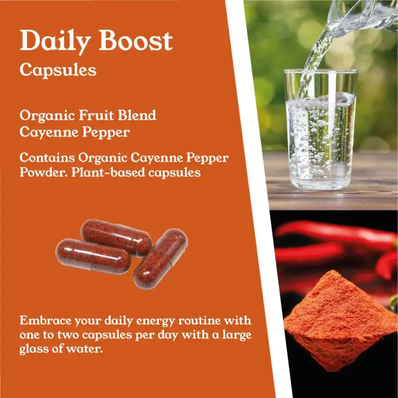 NTURE 1000mg Cayenne Pepper Capsules - 60 Caps - Nootropics & Supplements